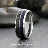 Meteorite Nebula Tungsten Ring 8mm
