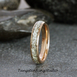 4mm German Glass Rose Gold Tungsten Ring 4mm 6mm 8mm