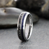 Meteorite Nebula Tungsten Ring 8mm