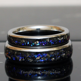 Meteorite Nebula Tungsten Ring 4 mm