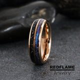 Alexandrite Meteorite Tungsten Ring- Custom Order