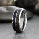 Meteorite Nebula Tungsten Ring 8mm