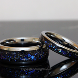 Meteorite Nebula Tungsten Ring 4 mm