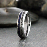 Meteorite Nebula Tungsten Ring 8mm