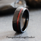 8mm Camoflage Silver Gray Tungsten Carbide Ring