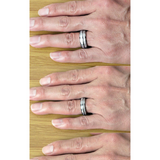 6mm Mother of Pearl Meteorite Tungsten Ring