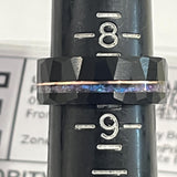 Alexandrite Crushed and 14K Rose Gold Filled Wire Black Tungsten Carbide Ring- Custom Order