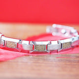 Your Own Sand Bracelet Silver GrayTungsten Carbide
