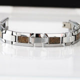 Your Own Sand Bracelet Silver GrayTungsten Carbide