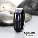 Nebula Black Tungsten Carbide Rings - Custom Orther