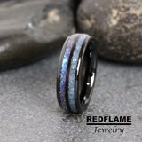 Blue Spinel Alexandrite Tungsten Carbide Rings - Custom Order