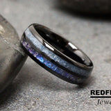 Blue Spinel Alexandrite Tungsten Carbide Rings - Custom Order