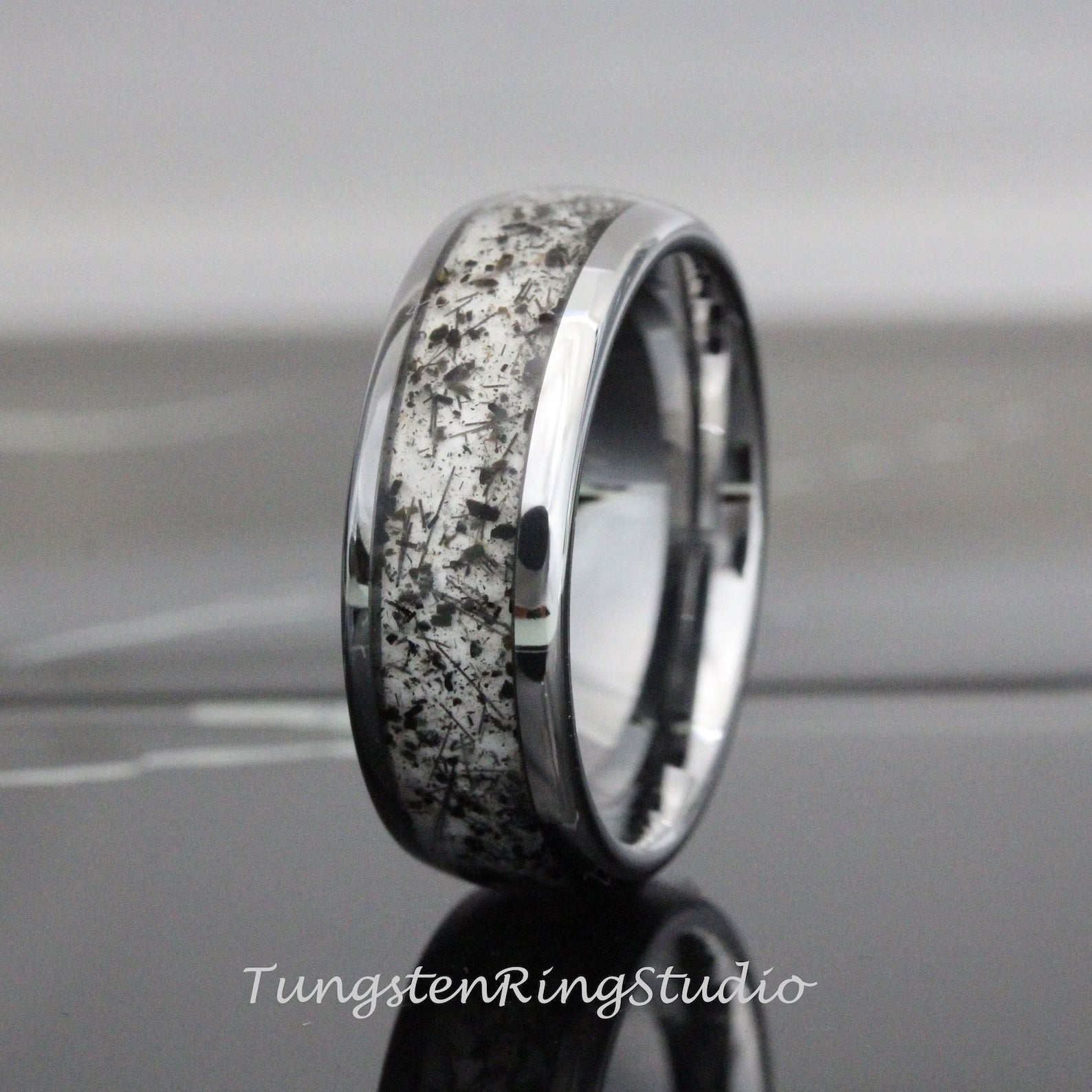 Black Rutilated Quartz Ring