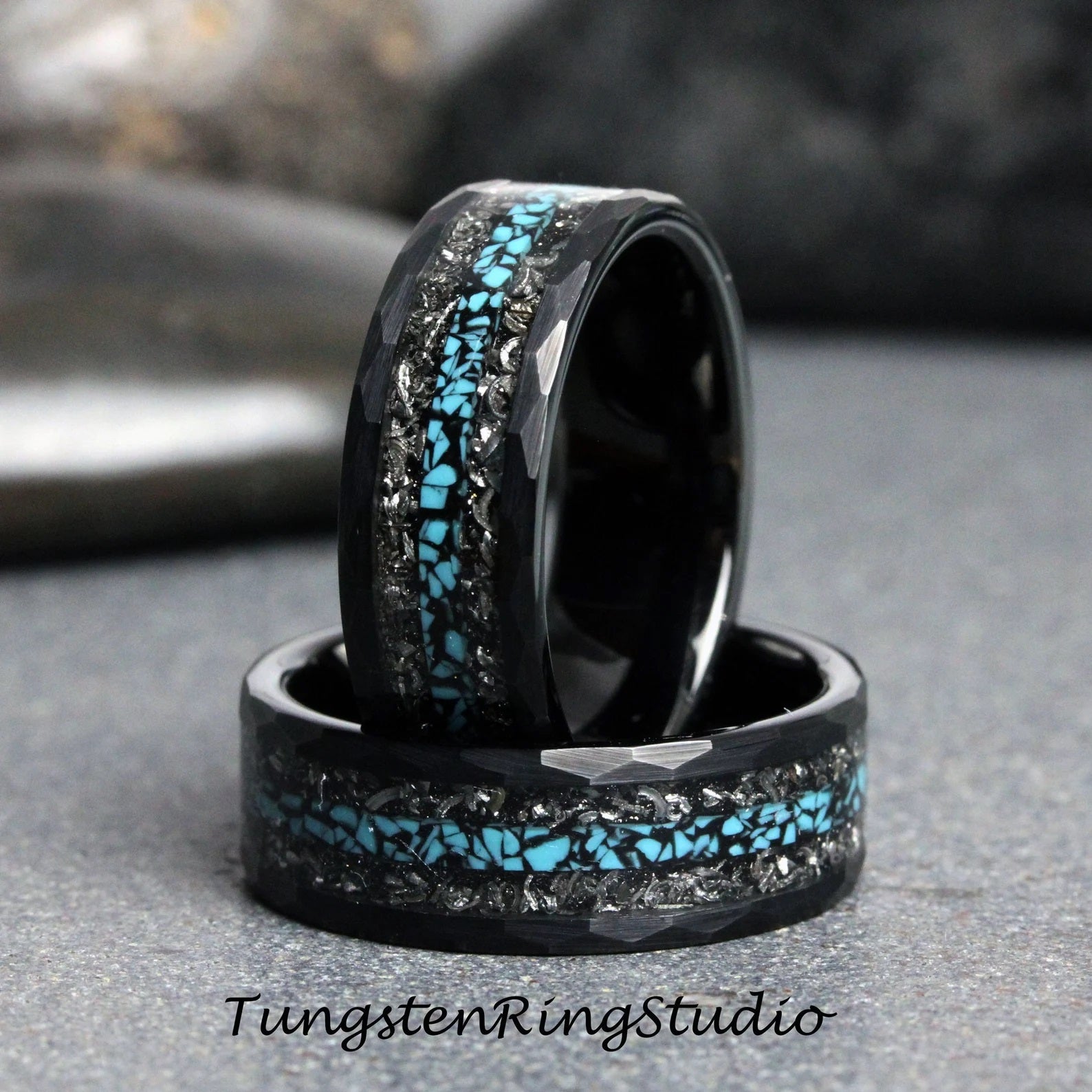 Real Meteorite - Stone Ring