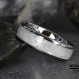 Rainbow Moonstone Tungsten Ring Set- Custom Order