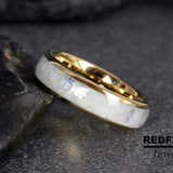 Moonstone Tungsten Ring Set- Custom Order