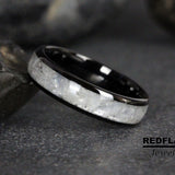 Rainbow Moonstone Tungsten Ring- Custom Order