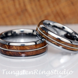 Whiskey Barrel White Guitar String Tungsten Carbide Ring