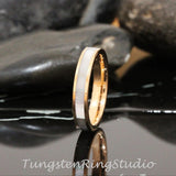 Mother of Pearl Tungsten Ring Set