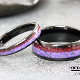 Garnet Amethyst Tungsten Ring- Custom Order