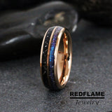 Alexandrite Meteorite Tungsten Ring- Custom Order