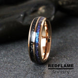 Alexandrite Meteorite Tungsten Ring- Custom Order