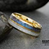 Alexandrite Rainbow Moonstone Tungsten Ring- Custom Order