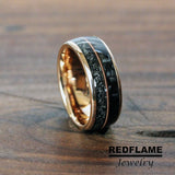 Carbon Fiber Meteorite Tungsten Ring- Custom Order