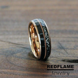 Carbon Fiber Meteorite Tungsten Ring- Custom Order