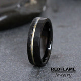 Your Champagne Twist Wedding Tungsten Ring- Custom Order