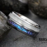 Alexandrite Rainbow Moonstone Tungsten Ring- Custom Order