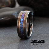 Gunmetal Alexandrite Crushed Ring- Custom Order