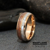 Sunstone Moonstone Tungsten Ring- Custom Order