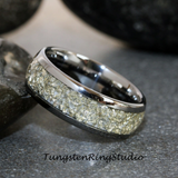 German Glass Tungsten Ring Set