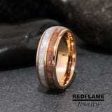 Sunstone Moonstone Tungsten Ring- Custom Order