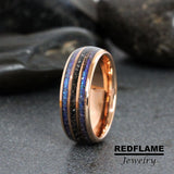 Meteorite Alexandrite Tungsten Ring- Custom Order