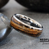 Bocote Wood Tungsten Ring- Custom Order