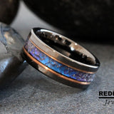 Gunmetal Alexandrite Crushed Ring- Custom Order