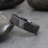 Black Hammer Tungsten Carbide Ring  2,4,6 mm