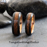 Whiskey barrel Black Ring set