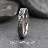 Matching Meteorite Ring Set
