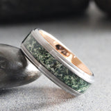 Moss Agate Ring Set