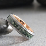 Moss Agate Ring Set