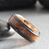 Whiskey barrel Black Ring set