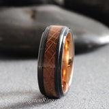 Whiskey barrel Black Ring set
