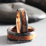 Whiskey barrel Black Ring set