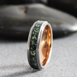 Moss Agate Ring Set