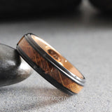 Whiskey barrel Black Ring set
