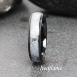 Wedding Dress Inlay Ring Tungsten carbide ring 4 mm 6 mm 8 mm- Custom Order