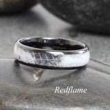 Wedding Dress Inlay Ring Tungsten carbide ring 4 mm 6 mm 8 mm- Custom Order